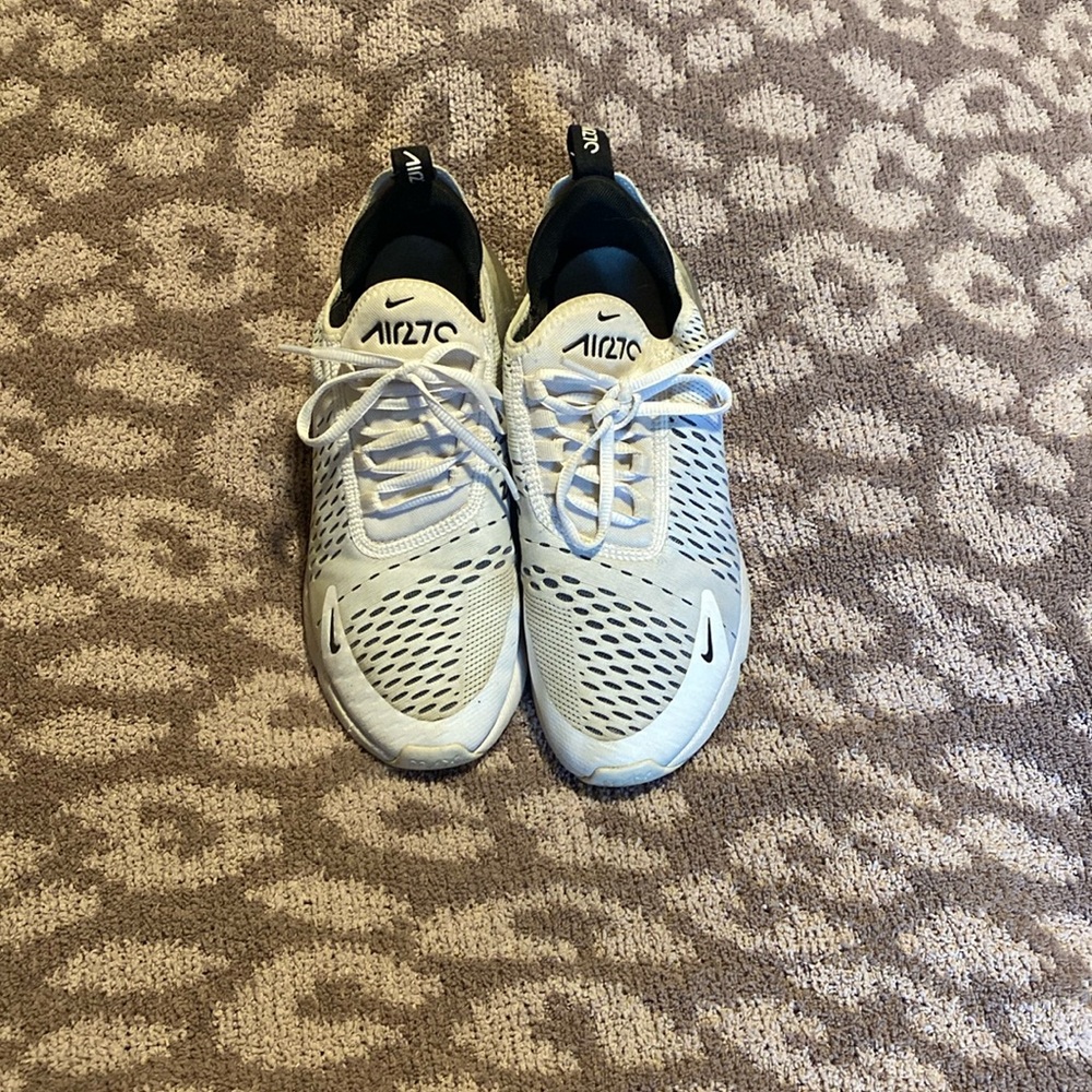 White womans Nike shoe